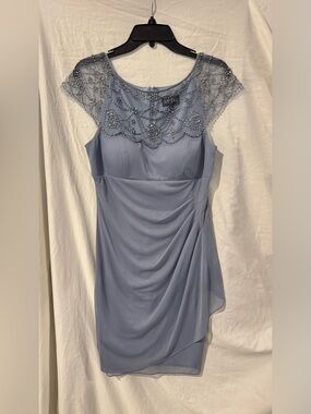 women cocktail dress Womens Lace Floral Trendy Dressy Elegant Evening Party Bodycon Dress Cap Sleeve Crew Neck Midi Dress Blue : Clothing, Shoes & Jewelry Asymmetric Cape Sleeve A-line dress_type_Semi-Formal Dresses available in tailored sizes Color:espresso
